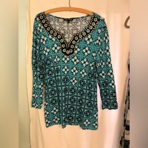 Cable & Gauge women’s size medium blouse 3/4 sleeve worn once